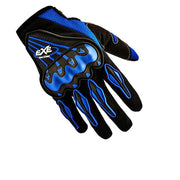 Bike Riding Gloves with Touch Screen Sensitivity Riding Full Gloves Riding Gloves  Blue with Black