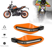 LED Motorcycle Hand Grips Guards, Motorcycle Handguards with Led Light Windproof Handle Protector ( Pack of 2)