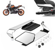 Motorcycle Chrome Flip Mirrors Set Adjustable Rotating Rear View Mirror Stealth Wind Wing Side for All Bike (Pack of 2) (Copy) (Copy) (Copy)