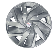 R14 Press Type Hubcap Eagle Wheel Cover Replacements for OEM Steel Wheels Polypropylene Material with Retention Ring | Set of 4 Pcs