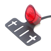 Auto Pearl Universal LED Motorcycle Tail Brake Light Rear Stop Lamp with Number Plate Bracket for Harley, Honda, Kawasaki, Royal Enfield, Cafe Racer, Bobber, Chopper & Cruiser Bikes