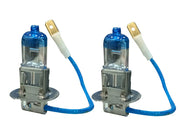 Auto Pearl Sapphire Series H3  Cool Blue Halogen Head Light Bulb (100W, 12V) Compatible for most of the Cars