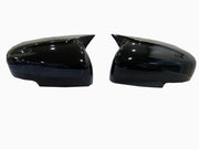 Auto Pearl Batman Style Car Side Mirror Cover Cap, ABS Material, Black, Compatible for All Car (Pack of 2)