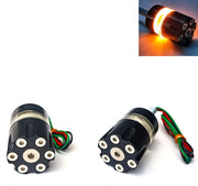 AUTO PEARL Side LED Indicator Light Handle Bar Light For Royal Enfield Bike''s Revolver Handle Bar Set Of 2