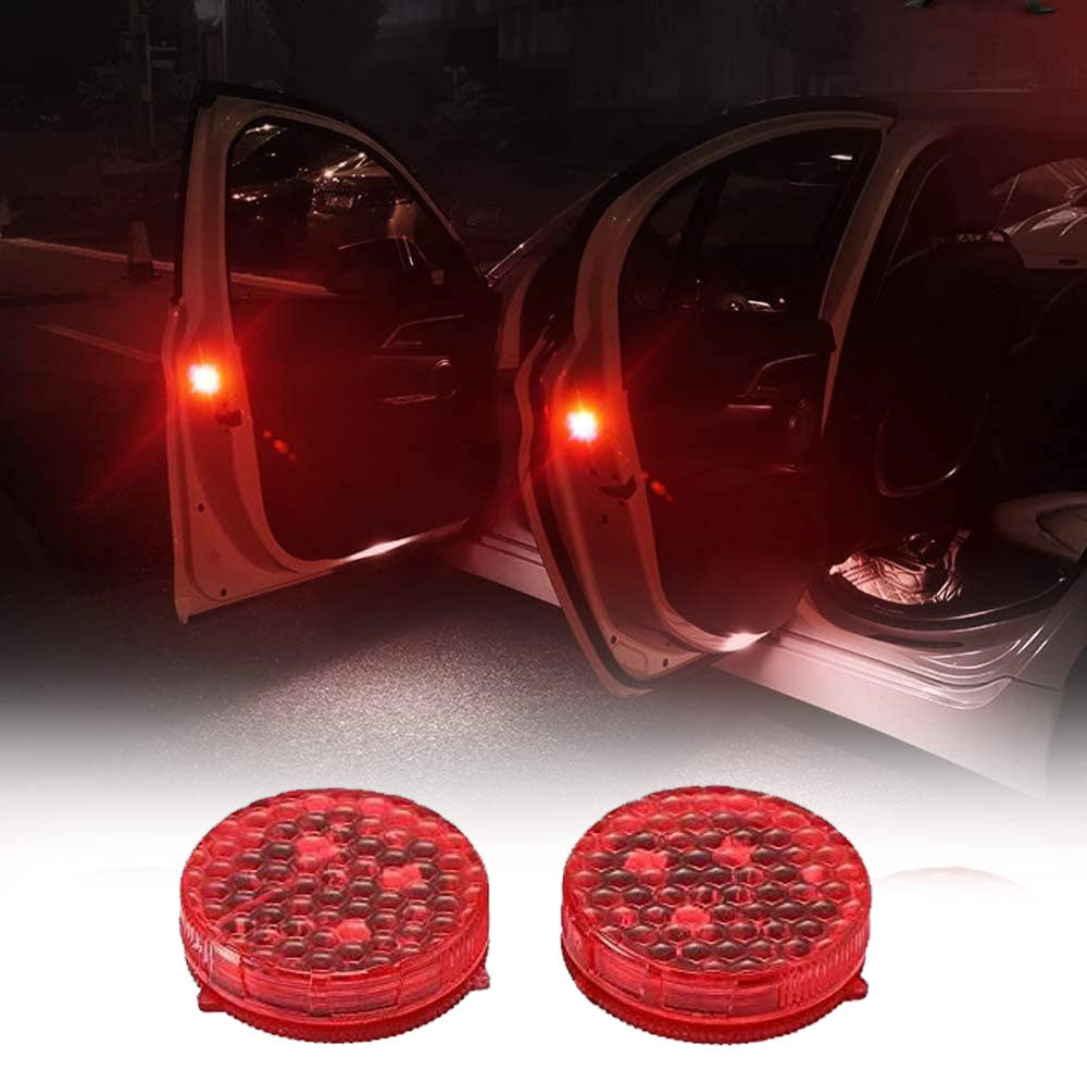 Car Door Warning Open Lights Indicator Décor Interior Flash Magnetic c ...