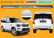 Car Rear Bumper Step Trim Guard Compatible with - Scorpio 2009, 2014, 2017