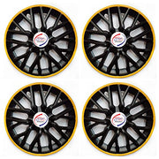 Press Type Hubcap Phoenix Wheel Cover Replacements for OEM Steel Wheels Polypropylene Material with Retention Ring | Set of 4 Pcs
