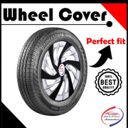 R14 Press Type Hubcap Eagle Wheel Cover Replacements for OEM Steel Wheels Polypropylene Material with Retention Ring | Set of 4 Pcs