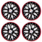 Press Type Hubcap Phoenix Wheel Cover Replacements for OEM Steel Wheels Polypropylene Material with Retention Ring | Set of 4 Pcs