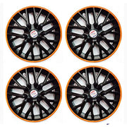 Press Type Hubcap Phoenix Wheel Cover Replacements for OEM Steel Wheels Polypropylene Material with Retention Ring | Set of 4 Pcs