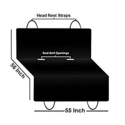 Dog Car Seat Cover, Waterproof & Scratch Proof & Nonslip Back Seat Cover, Dog Travel, Pet Cover (Black)