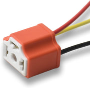 H4 Headlight Bulb Right Angle Ceramic Socket Plug Connector Adapter Wiring Harness (2 Pcs.)