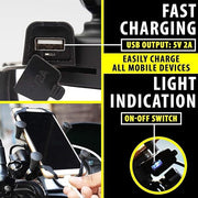 Motorcycle Universal Phone Holder Bike Phone Mount Compatible with 4