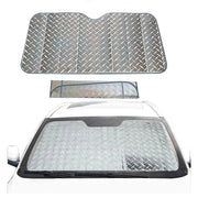 Car Windshield 5-Layer and 3-Layer Sun Shade Front Window Sunshade Cover Blocks UV Rays Reflecting Foldable Aluminum Sunshade