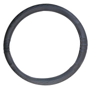 Ring Type Car Steering Wheel Cover Universal Genuine PU Non-Slip Natural Rubber Well Padded Grip Breathable Leatherite for - All Car (Snapon Dash Black) Small