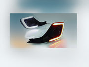 Car DRL Day Time Running Light with Fog lamp Cover and Turn Indicators for Maruti Swift 2018