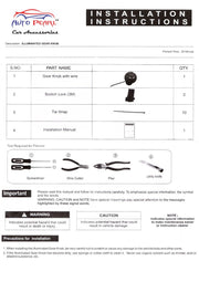 Car LED Illuminated Gear Lever Knob with Wire (Pack of 1)