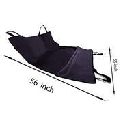 Dog Car Seat Cover, Waterproof & Scratch Proof & Nonslip Back Seat Cover, Dog Travel, Pet Cover (Black)
