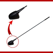 Auto Pearl - APA307 Vehicle Roof Mount Rubber Antenna Mast Flexible Car Antenna with Anti-Theft Design and Car Wash Safe - Black -Spart / Beat / i10 old / Getz