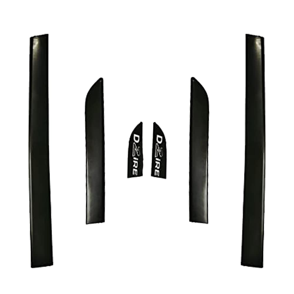Car Side Door Beading | Black & Chrome Variants | Door Protector & Scratch Guard (Set of 6 Pcs.)