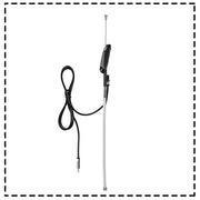 Auto Pearl - Vehicle Roof Mount Rubber Antenna Mast Flexible Car Antenna with Anti-Theft Design and Car Wash Safe - Black -Corolla