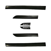 Car Side Door Beading | Black & Chrome Variants | Door Protector & Scratch Guard (Set of 6 Pcs.)