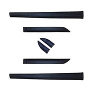 Car Side Door Beading | Black & Chrome Variants | Door Protector & Scratch Guard (Set of 6 Pcs.)