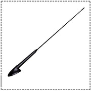 Auto Pearl - Vehicle Roof Mount Rubber Antenna Mast Flexible Car Antenna with Anti-Theft Design and Car Wash Safe - Black -Fusion