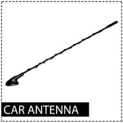 Auto Pearl - Vehicle Roof Mount Rubber Antenna Mast Flexible Car Antenna with Anti-Theft Design and Car Wash Safe - Black