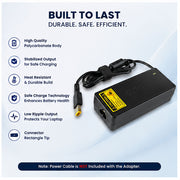 65W 20V-3.25A Laptop Charger for Lenovo with Rectangle Tip