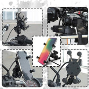 Motorcycle Universal Phone Holder Bike Phone Mount Compatible with 4