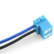 H7 Headlight Bulb Right Angle Ceramic Socket Plug Connector Adapter Wiring Harness (2 Pcs.)