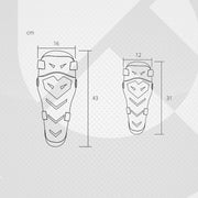 Protective Knee Sleeve 2 Pcs, Black Arti-Large Foam Pads compatible with All Bike (4 Pcs)