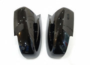 Auto Pearl Batman Style Car Side Mirror Cover Cap, ABS Material, Black, Compatible for All Car (Pack of 2)