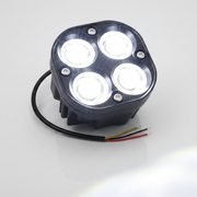 Auto Pearl Super Bright 3inch Projector Lens Dual-Color LED Auxiliary Light 12V 24W Driving Light for Bike & Car