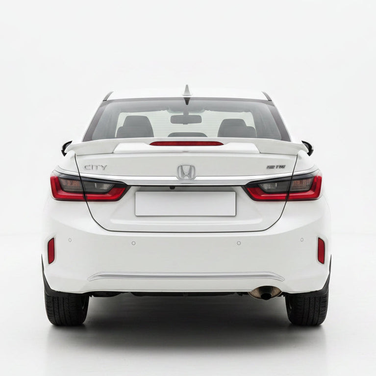 Auto Pearl FRP/ABS Drill Free Roof Spoiler Compatible with Honda City 2019 | Car Spoiler with Brake Light Reflector