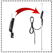 Auto Pearl - Vehicle Roof Mount Rubber Antenna Mast Flexible Car Antenna with Anti-Theft Design and Car Wash Safe - Black