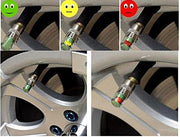 Car Tire Air Alert Iron Tyre Valve Caps Set of 4 Pcs