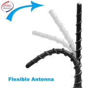 Auto Pearl - APA109 Vehicle Roof Mount Rubber Antenna Mast Flexible Car Antenna with Anti-Theft Design and Car Wash Safe - Black -Bolt / Zest / Hexa / Tigor
