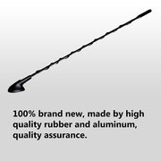 Auto Pearl - Vehicle Roof Mount Rubber Antenna Mast Flexible Car Antenna with Anti-Theft Design and Car Wash Safe - Black