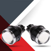 Auto Pearl Metal 3 Inch Bi-Xenon HID Auto Car-Styling Fog Light Projector Lens Hi/Lo Universal Car Retrofit H8 H9 H11 HID Led Bulb compatible with All Car