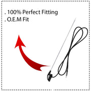Auto Pearl - APA109 Vehicle Roof Mount Rubber Antenna Mast Flexible Car Antenna with Anti-Theft Design and Car Wash Safe - Black -Innova /Old Innova / Qualis /Corolla