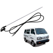 Auto Pearl - Vehicle Roof Mount Rubber Antenna Mast Flexible Car Antenna with Anti-Theft Design and Car Wash Safe - Black -Bolero/Omni