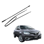 Auto Pearl - Vehicle Roof Mount Rubber Antenna Mast Flexible Car Antenna with Anti-Theft Design and Car Wash Safe - Black - Etios / Etios Cross / Platinum Etios / Etios Liva
