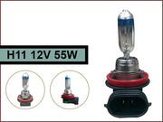 Sapphire Series H11 Cool Blue Halogen Head Light Bulb (55W, 12V) Compatible for most of the cars