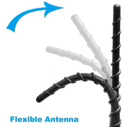 Auto Pearl - APA307 Vehicle Roof Mount Rubber Antenna Mast Flexible Car Antenna with Anti-Theft Design and Car Wash Safe - Black -Dzire New / Swift New / i10 New / Verna Fludic