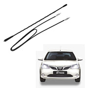 Auto Pearl - Vehicle Roof Mount Rubber Antenna Mast Flexible Car Antenna with Anti-Theft Design and Car Wash Safe - Black - Etios / Etios Cross / Platinum Etios / Etios Liva