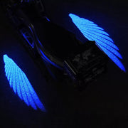 Auto Pearl Motorcycle Projector Lights for Angel Wing Logo, Shadow Light Kits, Multi Ground Effect compatible with All Bikes (Pack of 2)