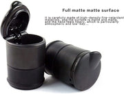 Cigarette Ashtray, Fire Proof, Smell Proof & Smokeless Lid Easy to Clean Smoke Trash Can For AC Air Vent, Cup Holder, Dashboard Pack of 1 (Black)