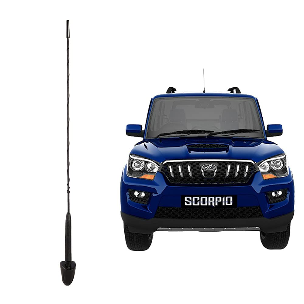 Auto Pearl Car Audio Roof Antenna for- Black for Scorpio